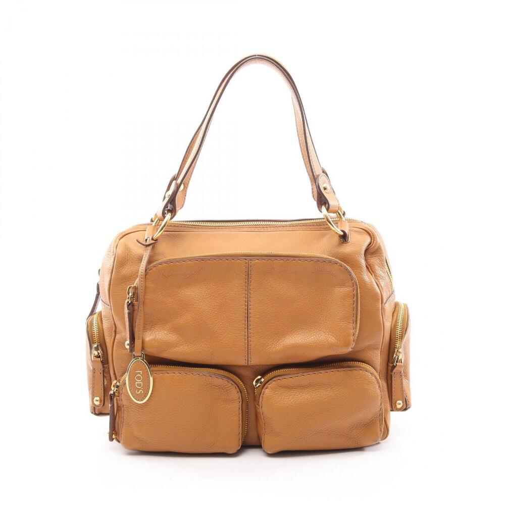 Tod's Multi-Pocket Handbag, Leather, Women's, Brown